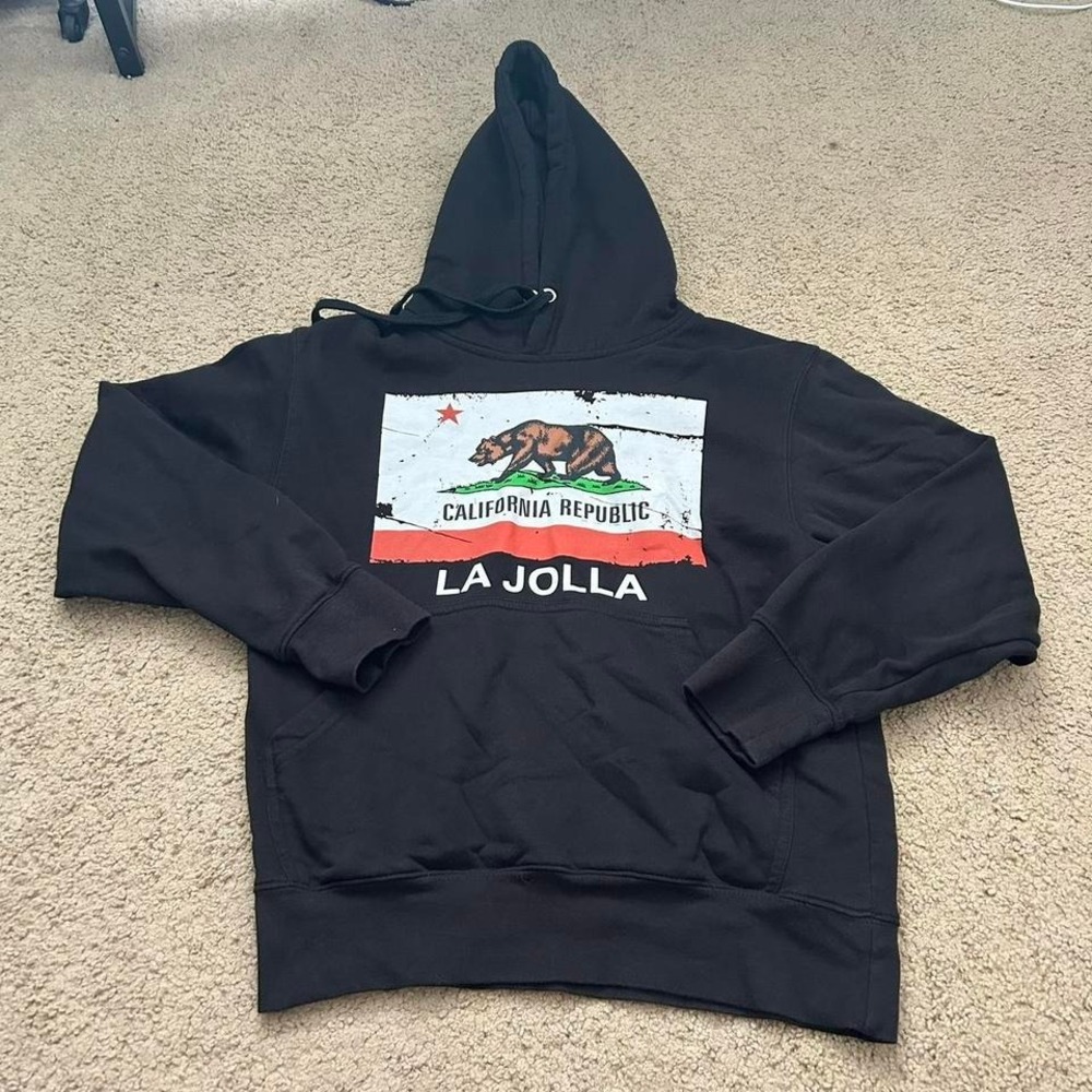 Vintage California‎ Republic Black La Jolla hoodie